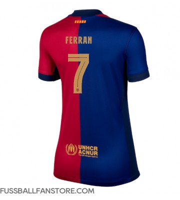 Barcelona Ferran Torres #7 Replik Heimtrikot Damen 2024-25 Kurzarm